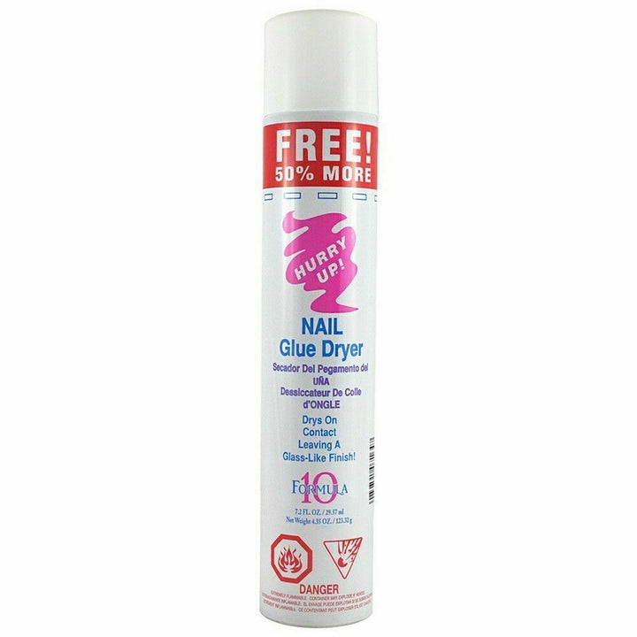 24 BOTTLES Hurry Up Glue Spray Activator Nail Glue Dryer 7.2 oz